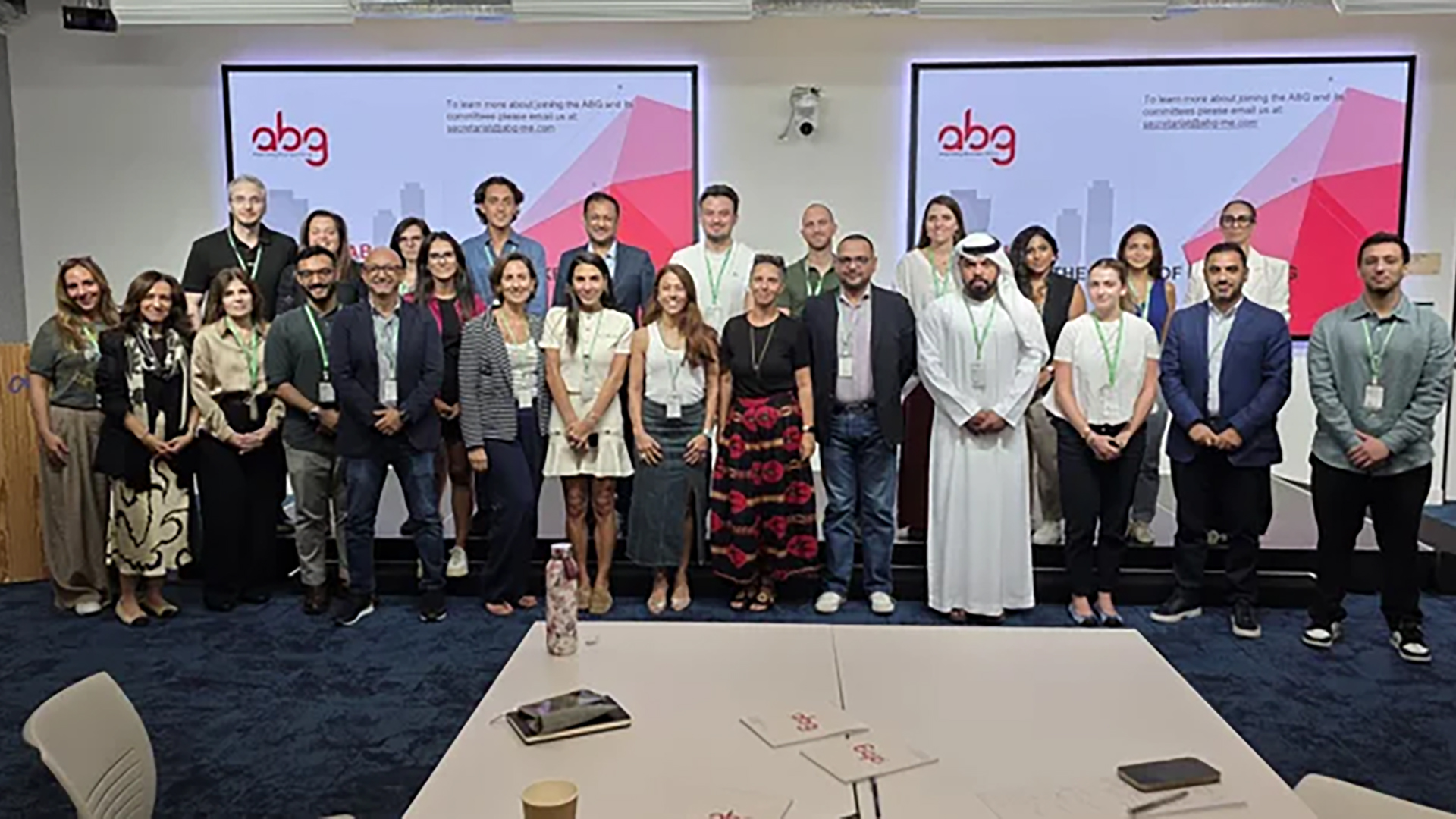 Group photo of leaders at ABGs AI lab event