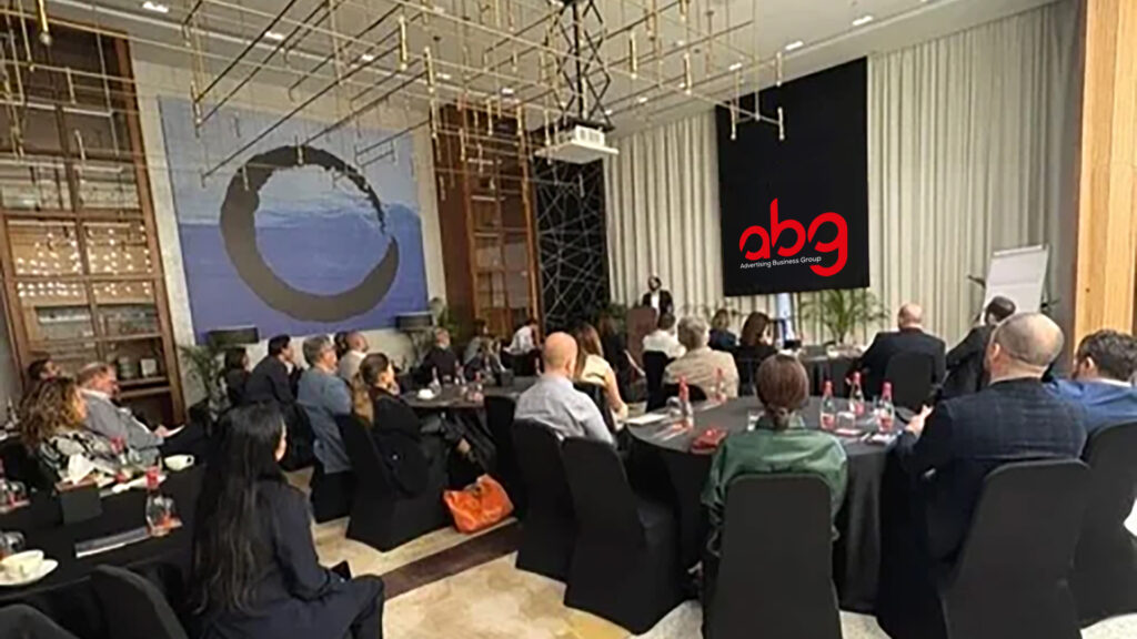 Attendees at an Advertising Business Group Annual General Meeting in Dubai.